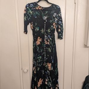 Bohemian floral dress - M